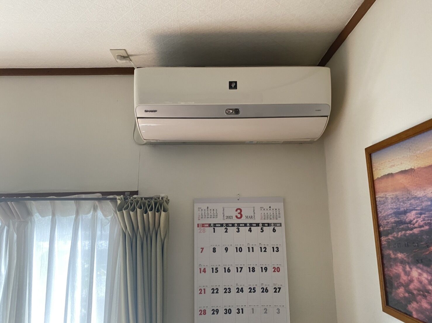 市川市、エアコン取り付け